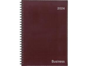Ημερολόγιο ημερήσιο σπιράλ NEXT Business 24x34cm 2024 μπορντό